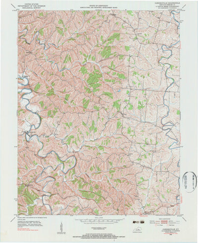 United States Geological Survey Cornishville, KY (1952, 24000-Scale) digital map