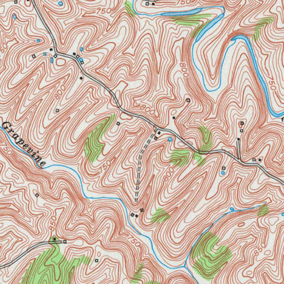 United States Geological Survey Cornishville, KY (1952, 24000-Scale) digital map
