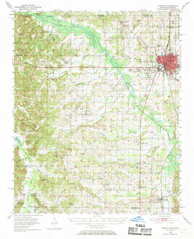 United States Geological Survey Cornith, MS-TN (1950, 62500-Scale) digital map