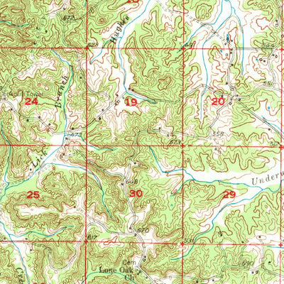 United States Geological Survey Cornith, MS-TN (1950, 62500-Scale) digital map