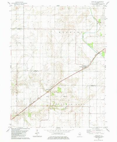 United States Geological Survey Cornland, IL (1982, 24000-Scale) digital map