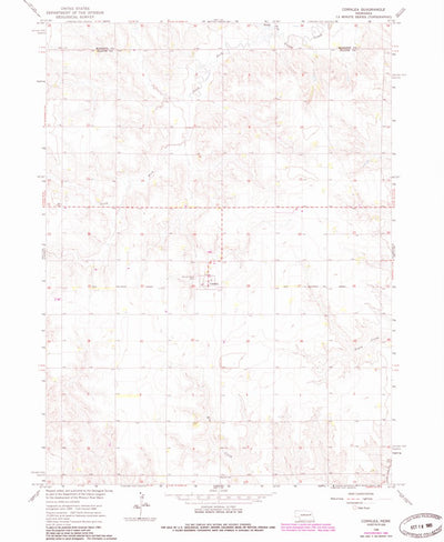 United States Geological Survey Cornlea, NE (1966, 24000-Scale) digital map