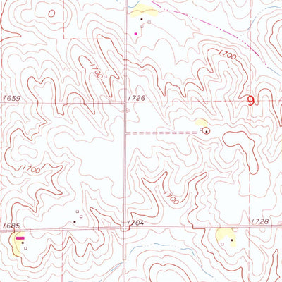 United States Geological Survey Cornlea, NE (1966, 24000-Scale) digital map