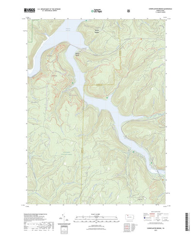 United States Geological Survey Cornplanter Bridge, PA (2023, 24000-Scale) digital map