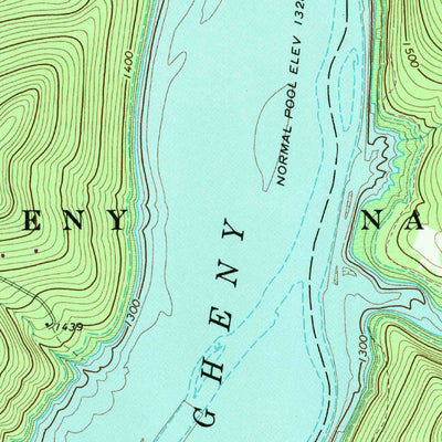 United States Geological Survey Cornplanter Run, PA-NY (1966, 24000-Scale) digital map