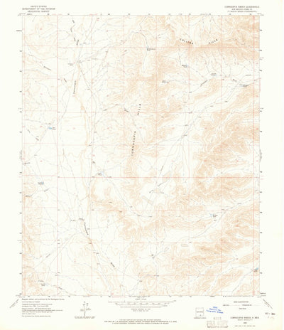 United States Geological Survey Cornucopia Canyon, NM (1963, 24000-Scale) digital map