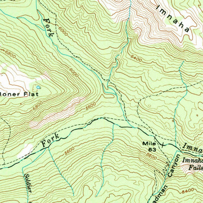 United States Geological Survey Cornucopia, OR (1954, 62500-Scale) digital map