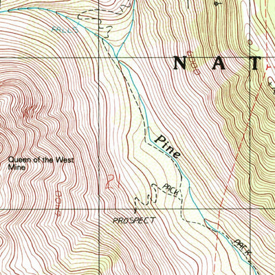 United States Geological Survey Cornucopia, OR (1990, 24000-Scale) digital map
