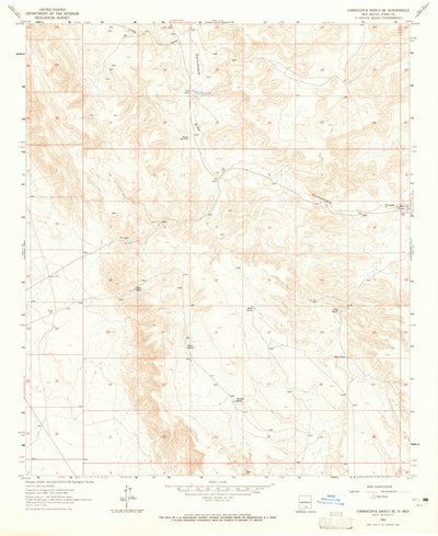 United States Geological Survey Cornucopia Ranch SE, NM (1963, 24000-Scale) digital map