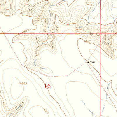 United States Geological Survey Cornucopia Ranch SE, NM (1963, 24000-Scale) digital map