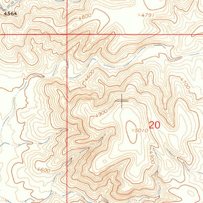 United States Geological Survey Cornucopia Ranch SE, NM (1963, 24000-Scale) digital map