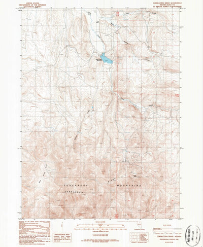 United States Geological Survey Cornucopia Ridge, NV (1987, 24000-Scale) digital map