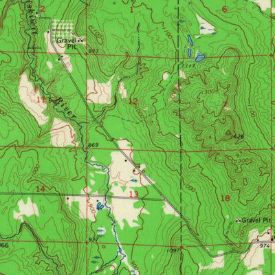 United States Geological Survey Cornucopia, WI (1964, 62500-Scale) digital map