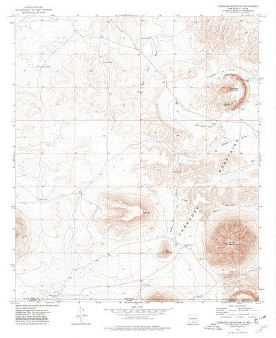 United States Geological Survey Cornudas Mountain, NM-TX (1975, 24000-Scale) digital map