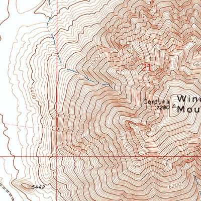United States Geological Survey Cornudas Mountain, NM-TX (1975, 24000-Scale) digital map