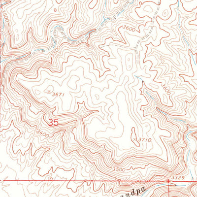 United States Geological Survey Cornville, AZ (1968, 24000-Scale) digital map