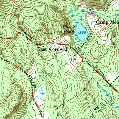 United States Geological Survey Cornwall, CT (1956, 24000-Scale) digital map