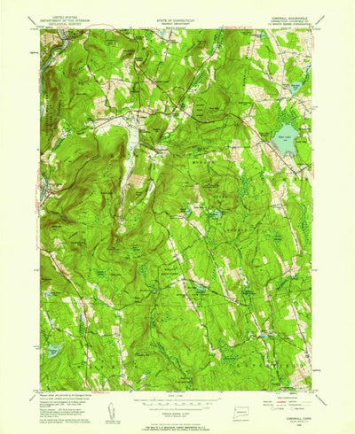 United States Geological Survey Cornwall, CT (1956, 31680-Scale) digital map