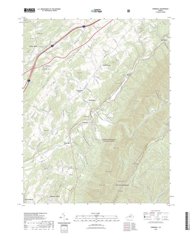United States Geological Survey Cornwall, VA (2022, 24000-Scale) digital map