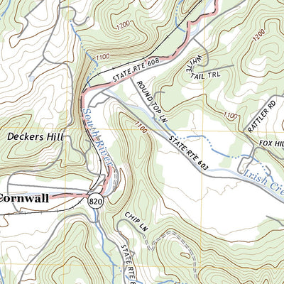 United States Geological Survey Cornwall, VA (2022, 24000-Scale) digital map