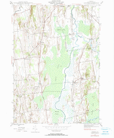 United States Geological Survey Cornwall, VT (1983, 24000-Scale) digital map