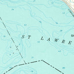 United States Geological Survey Cornwall West, ON-NY (1964, 24000-Scale) digital map