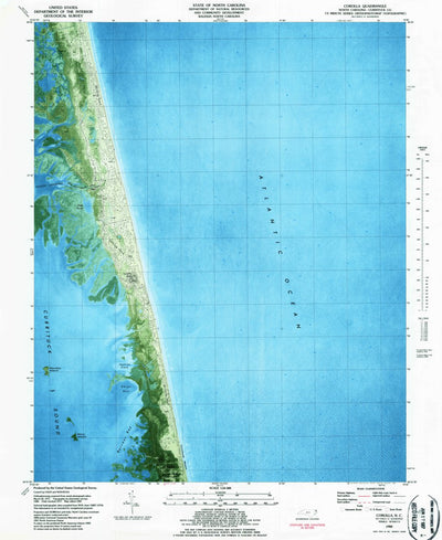 United States Geological Survey Corolla, NC (1982, 24000-Scale) digital map