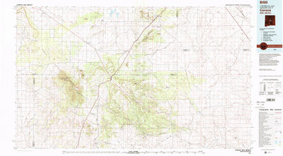 United States Geological Survey Corona, NM (1980, 100000-Scale) digital map