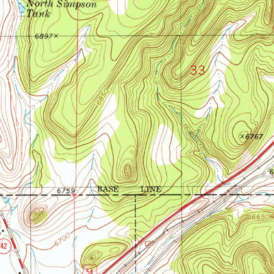 United States Geological Survey Corona North, NM (1981, 24000-Scale) digital map