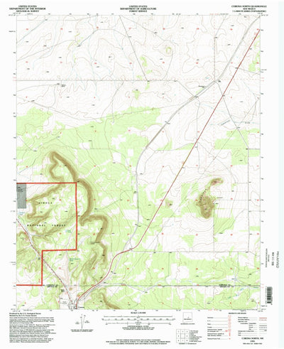 United States Geological Survey Corona North, NM (1995, 24000-Scale) digital map
