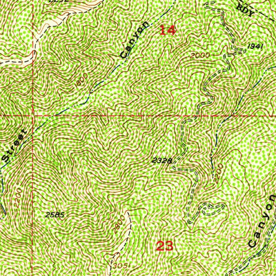 United States Geological Survey Corona South, CA (1954, 24000-Scale) digital map