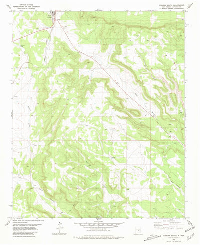 United States Geological Survey Corona South, NM (1981, 24000-Scale) digital map