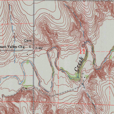 United States Geological Survey Coronado Cemetery, KS (1968, 24000-Scale) digital map