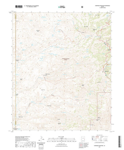 United States Geological Survey Coronado Mountain, AZ (2021, 24000-Scale) digital map