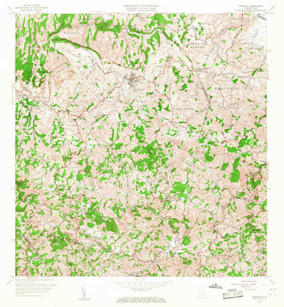 United States Geological Survey Corozal, PR (1957, 20000-Scale) digital map