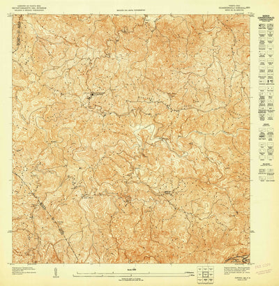 United States Geological Survey Corozal SW, PR (1947, 10000-Scale) digital map