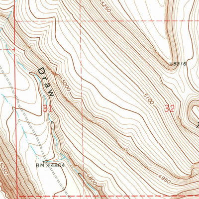 United States Geological Survey Corporation Rim, OR (1971, 24000-Scale) digital map