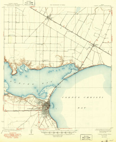 United States Geological Survey Corpus Christi, TX (1925, 62500-Scale) digital map