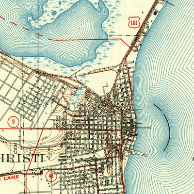 United States Geological Survey Corpus Christi, TX (1925, 62500-Scale) digital map