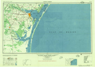 United States Geological Survey Corpus Christi, TX (1956, 250000-Scale) digital map