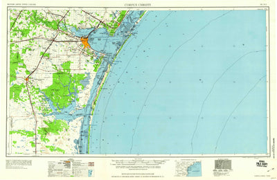 United States Geological Survey Corpus Christi, TX (1960, 250000-Scale) digital map