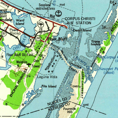 United States Geological Survey Corpus Christi, TX (1960, 250000-Scale) digital map