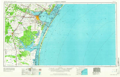 United States Geological Survey Corpus Christi, TX (1966, 250000-Scale) digital map