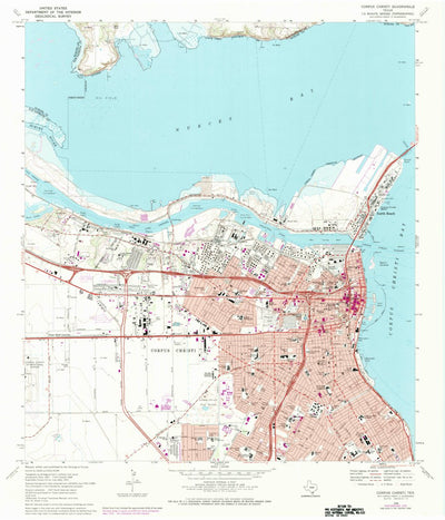United States Geological Survey Corpus Christi, TX (1968, 24000-Scale) digital map