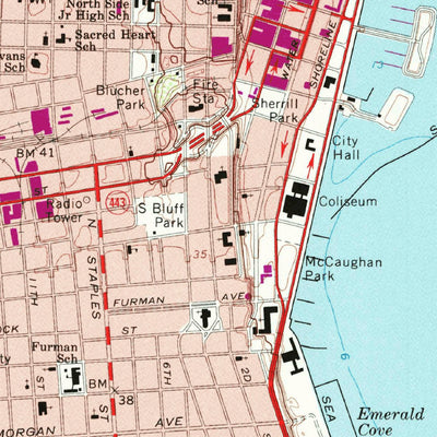 United States Geological Survey Corpus Christi, TX (1968, 24000-Scale) digital map