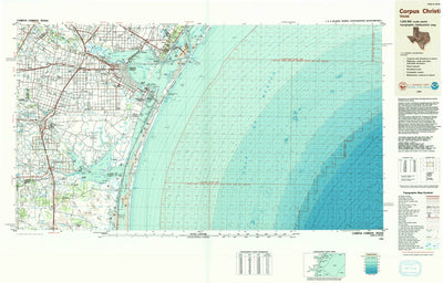 United States Geological Survey Corpus Christi, TX (1989, 250000-Scale) digital map