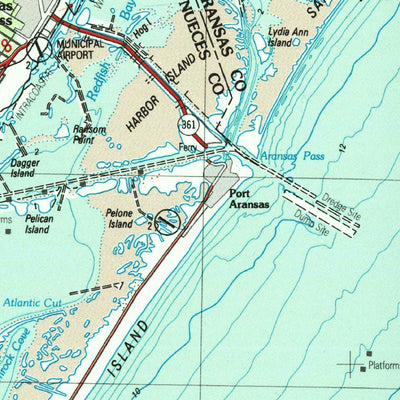 United States Geological Survey Corpus Christi, TX (1989, 250000-Scale) digital map