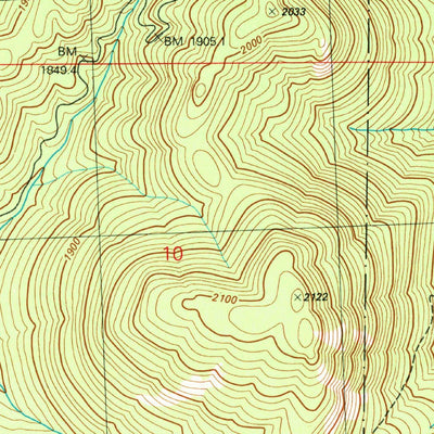 United States Geological Survey Corral Butte, WA (1981, 24000-Scale) digital map