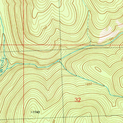 United States Geological Survey Corral Butte, WA (1981, 24000-Scale) digital map