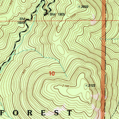 United States Geological Survey Corral Butte, WA (2001, 24000-Scale) digital map